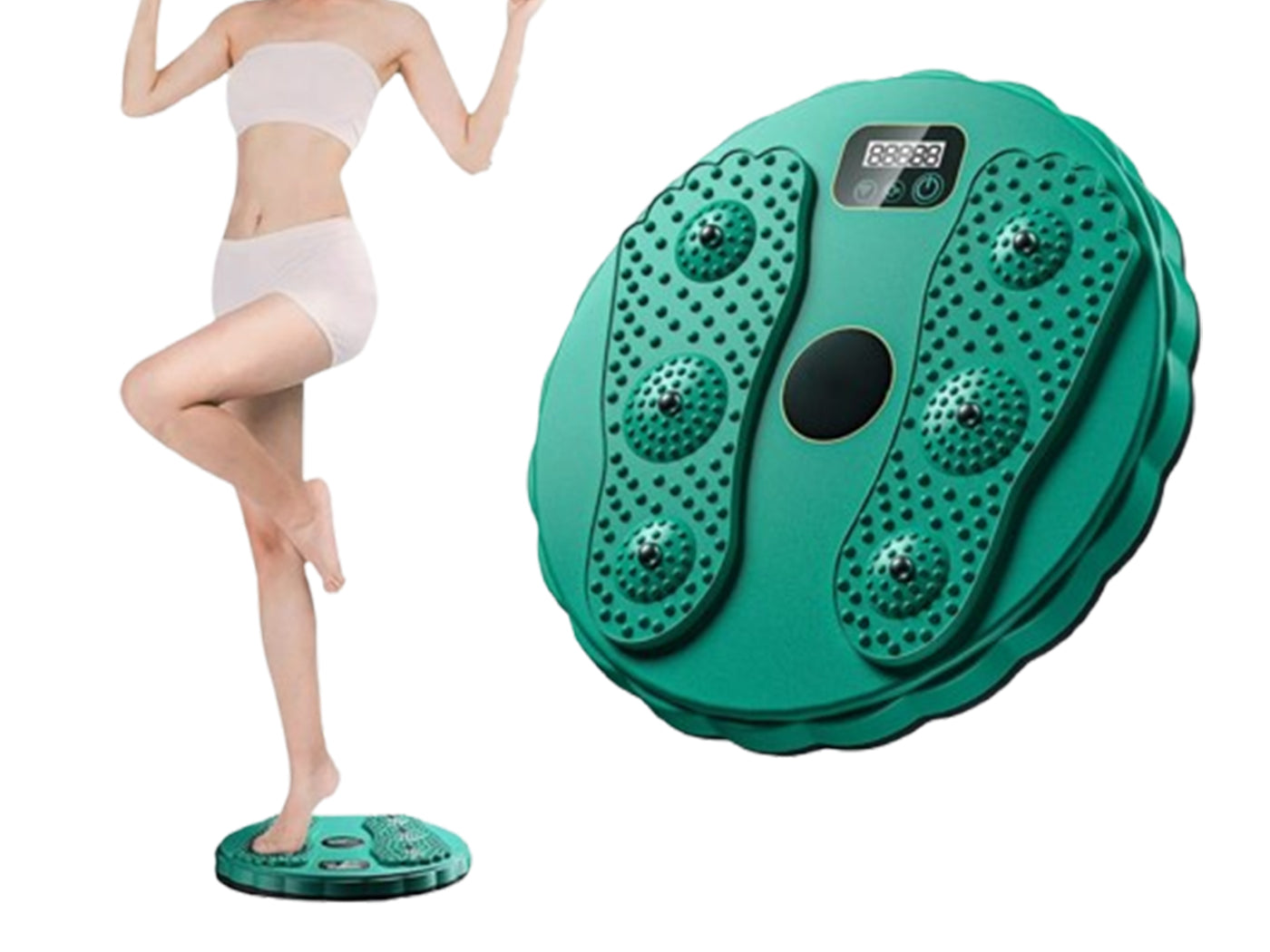 LCD Electronic Non-Slip Fitness Ab Waist Twister Disc