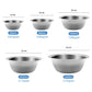 10Pcs Stainless Steel Polished Round Bowl Set