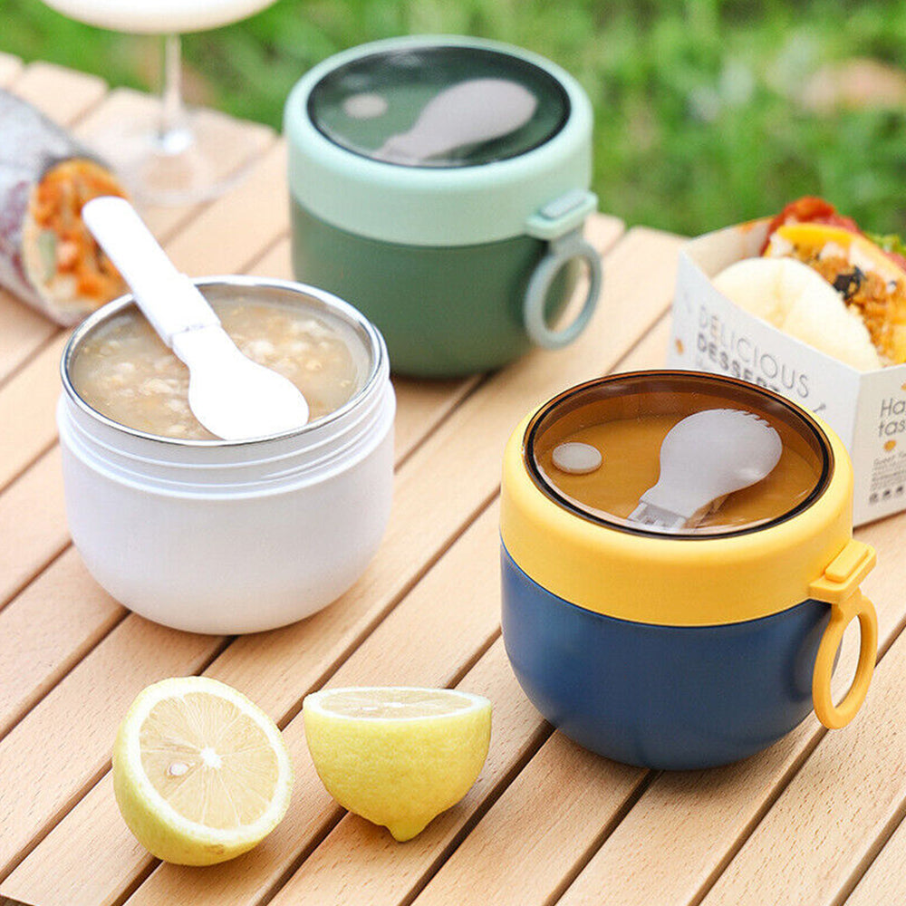 4Pcs Stainless Steel Insulated 800ML Food Soup Jar  Lunch Box