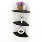 No-Drill Floating Corner Shelf Set for Wall Storage