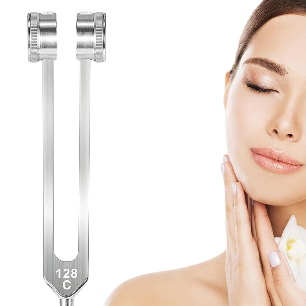 128Hz Tuning Fork with Reflex Hammer for Sensory Use – Aluminum Alloy Tuning Fork