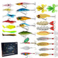 24-Piece Fishing Lure Gift Set with Assorted Sizes and Shapes