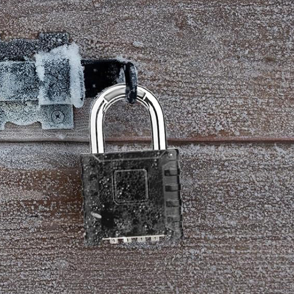 One-Touch Unlocking Heavy Duty Combination Padlock with Hidden Password Design