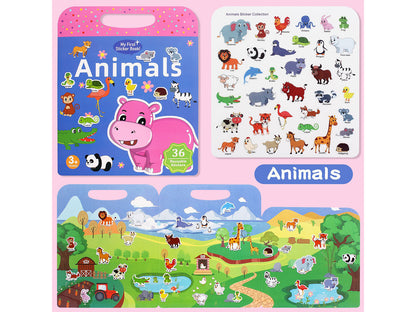 Reusable Jelly Sticker Books for Toddlers