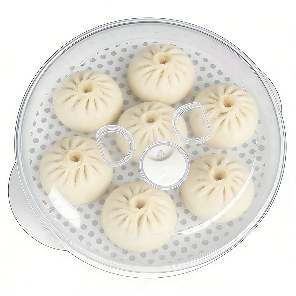 Microwave Double Layer Steamer Basket for Vegetables Dumplings