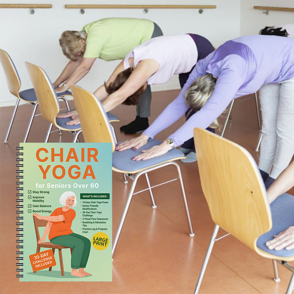 Chair Yoga Book for Seniors: Strength Balance & Wellness Exercises