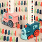 Domino Electric Train Toy Set with Sound Kids Construction Stacking Toys