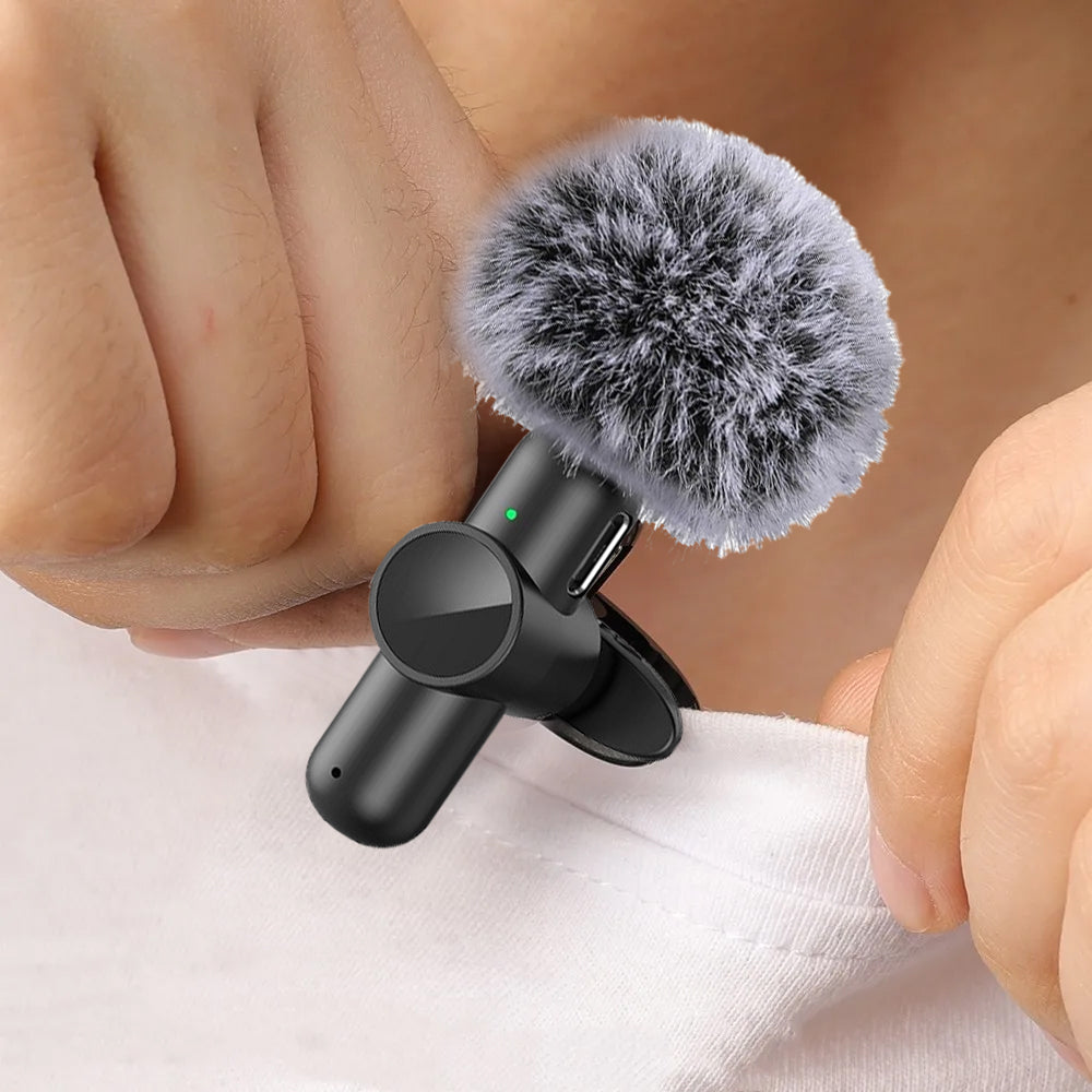 1 Pair Lavalier Wireless Microphone-Lighting