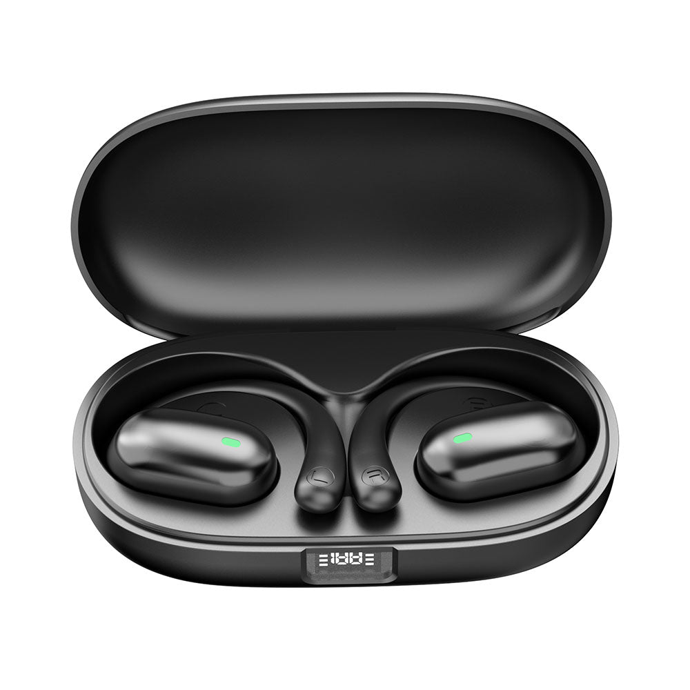 2Pcs Wireless Open Ear Headphones Bluetooth Sport Earbuds with Digital Display