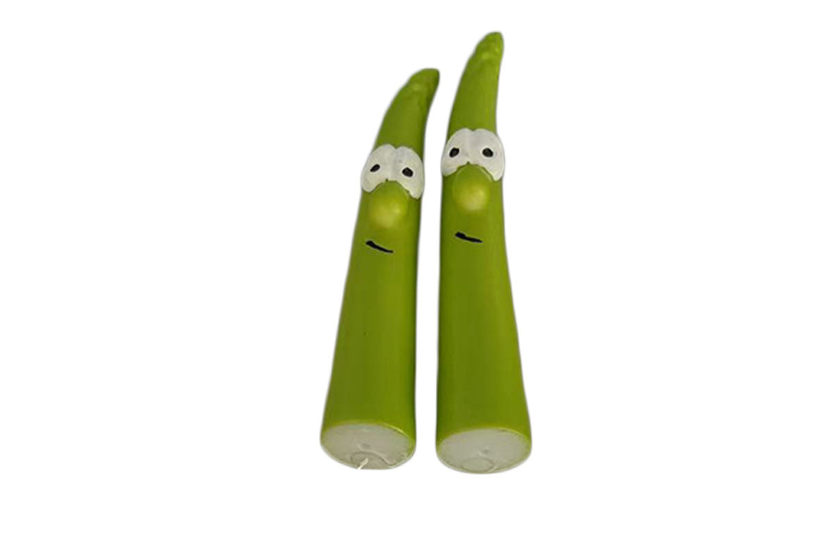 6Pcs Asparagus Garden Decor Resin Vegetable Figurines Outdoor Planter Ornament