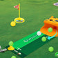 Toy Golf Set with Tiger Automatic Ball Returner Golf Clubs Putter Mat for Indoor Outdoor Play