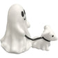 Halloween Ghost Walking Dog Statue