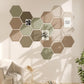 Hexagon Felt Bulletin Board Wall Panels Self Adhesive Pin Board