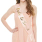7Pcs Bride Sash Set-1 White Bride to Be Sash 6 Black Team Bride