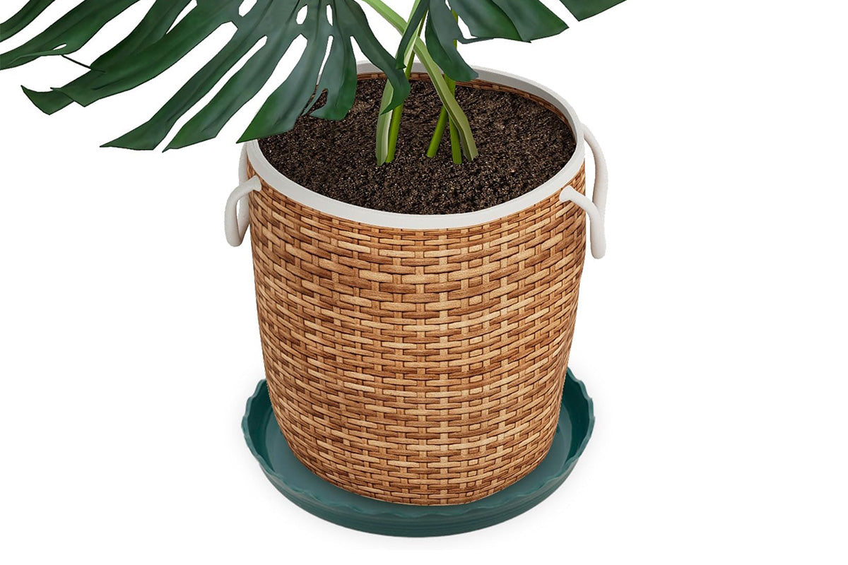 12Pcs Round Plastic Plant Saucers Durable Flower Pot Tray for Indoor Outdoor Garden
