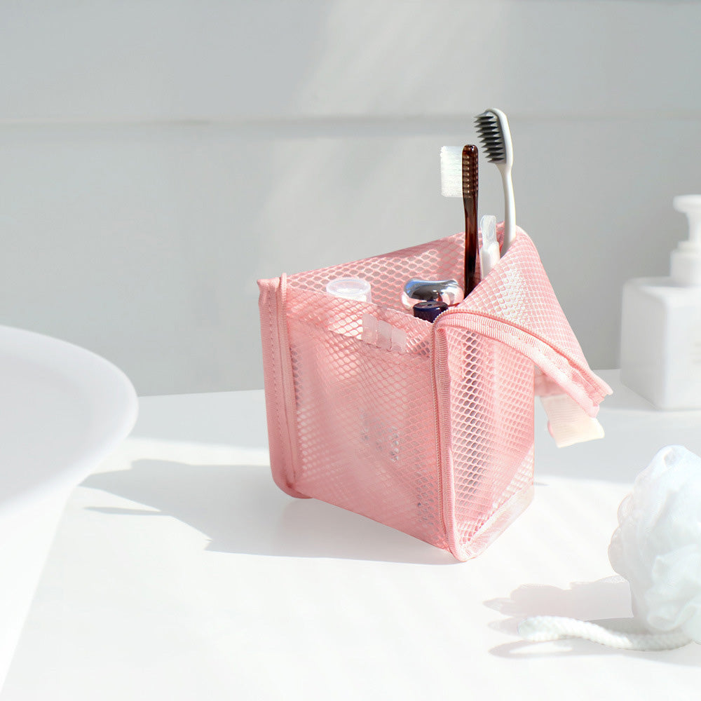 4 Pack Self Standing Toiletry Bag Waterproof Travel Cosmetic Organizer