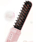 Negative Ion Electric Hair Straightener Brush Curler Lazy Comb Hot Flat Artifact