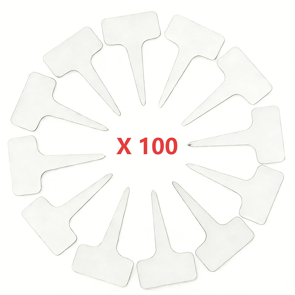 100 Pack T-Type Plastic Plant Labels Pot Marker Garden Markers Reusable