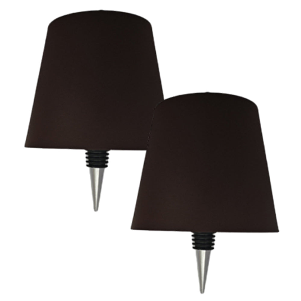 2Pcs 3-Color LED Stepless Dimmable Pridola Bottle Lamp