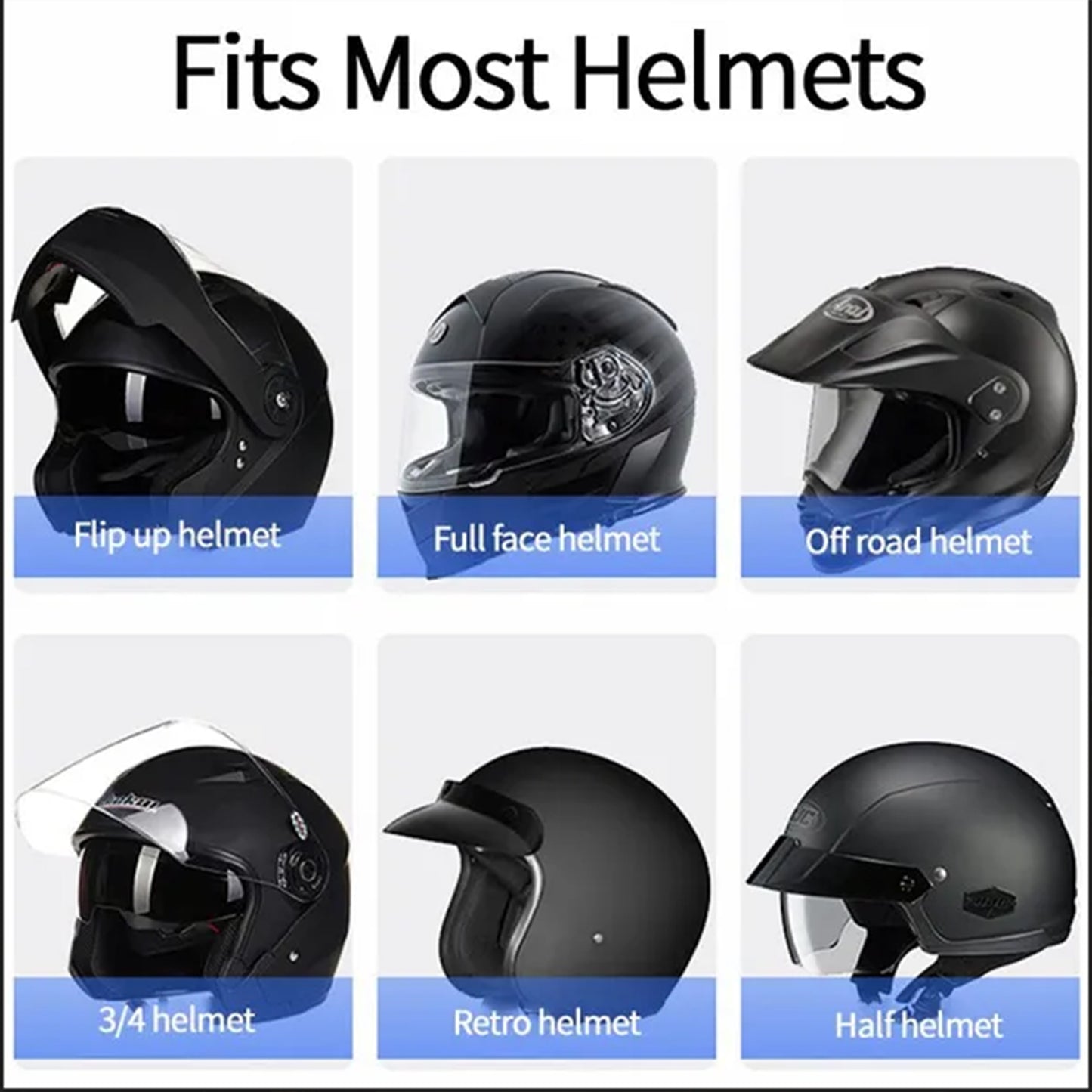 Motorcycle Helmet Bluetooth Headset with Mic