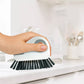2Pcs 2-in-1 Window Track Groove Cleaning Brush with Hidden Scraper