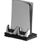 For PS5 Vertical Stand Cooling Fan with Dual Controller Charging Dock Station