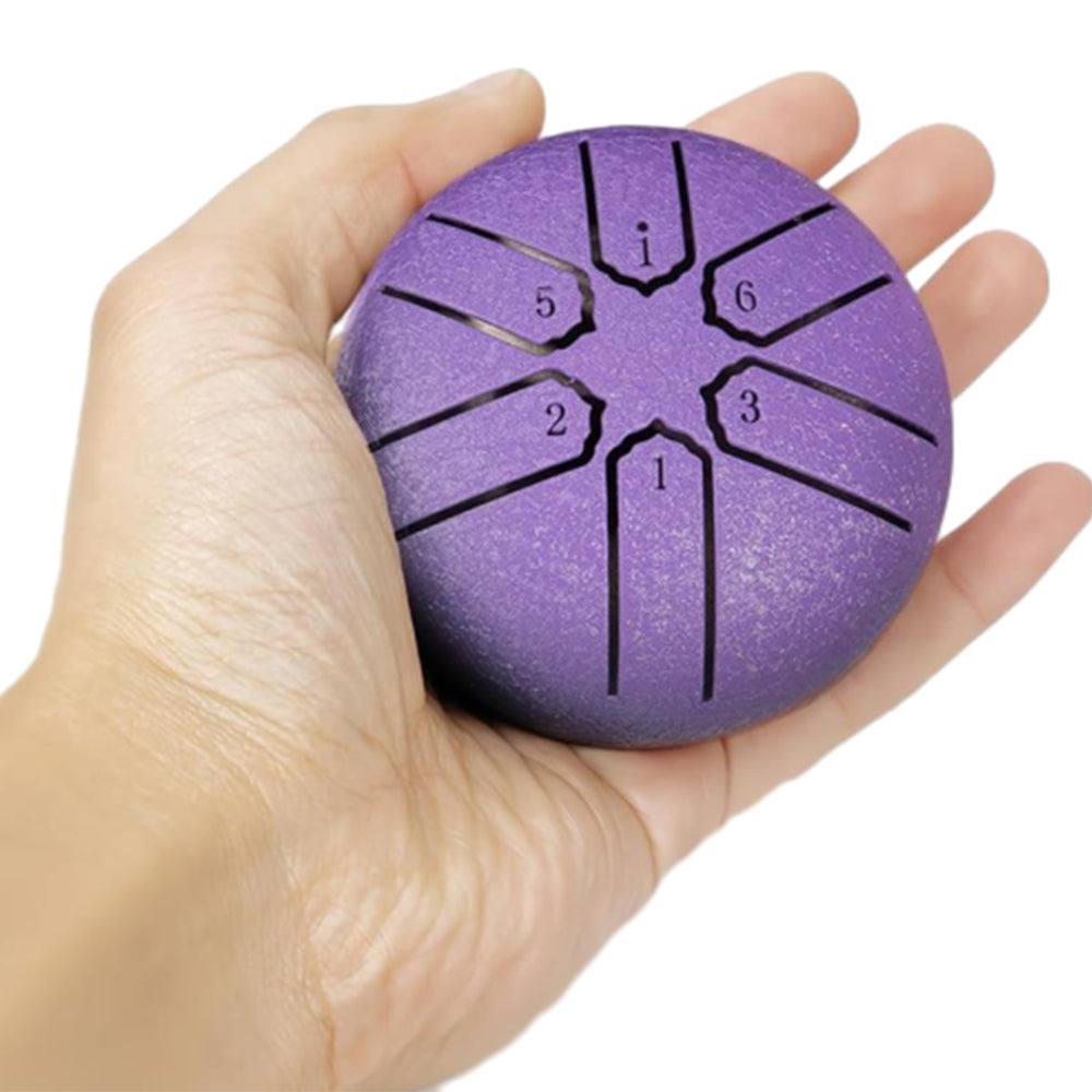 3 Inches 6 Notes Mini Steel Tongue Drum Rain Chime Instrument