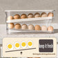 Auto Rolling Fridge Egg Organizer Space Saving Eggs Dispenser for Refrigerator Storage