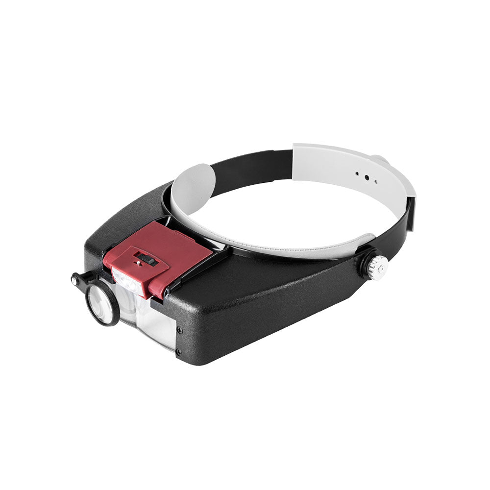 Magnifying Glass with LED Light Visor Head Loupe Headband Magnifier