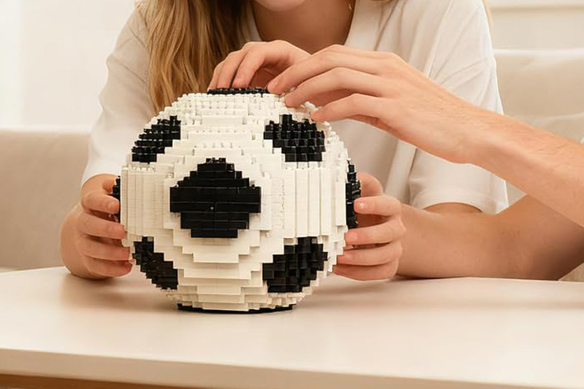 1000pcs Soccer Ball Building Blocks Football Building Blocks Toy Micro Mini Bricks Assembly Toy