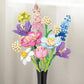 888PCS Botanical Collection Building Block Toy Flower Bouquet Building Set