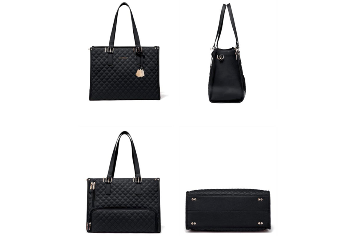 2-in-1 Tote Bag with Insulated Lunch Compartment and Wallet
