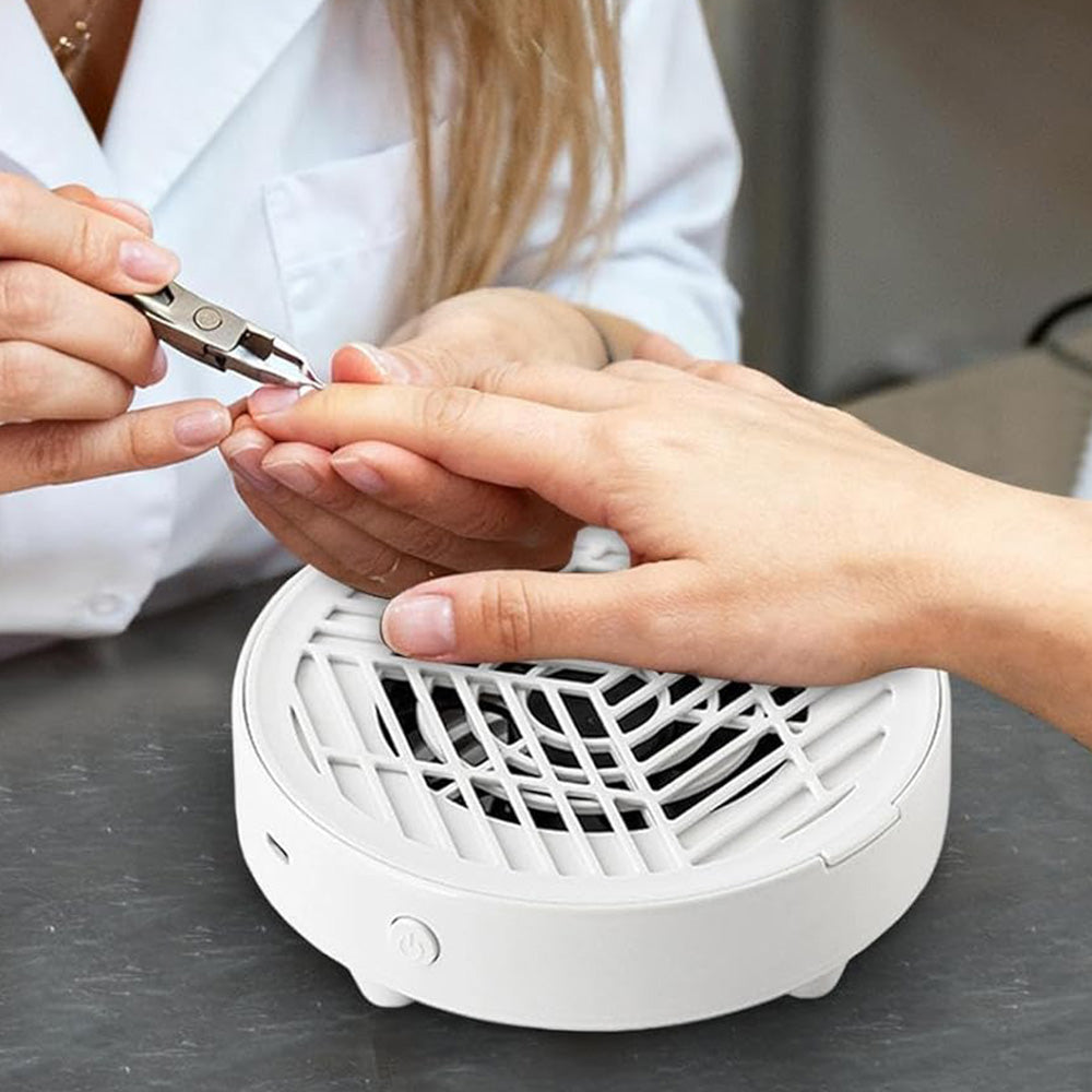Mini Nail Dust Collector Lightweight Electric Manicure Vacuum for Home DIY and Salon Use