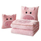 Pillow Blanket Throws Back Support Cushion