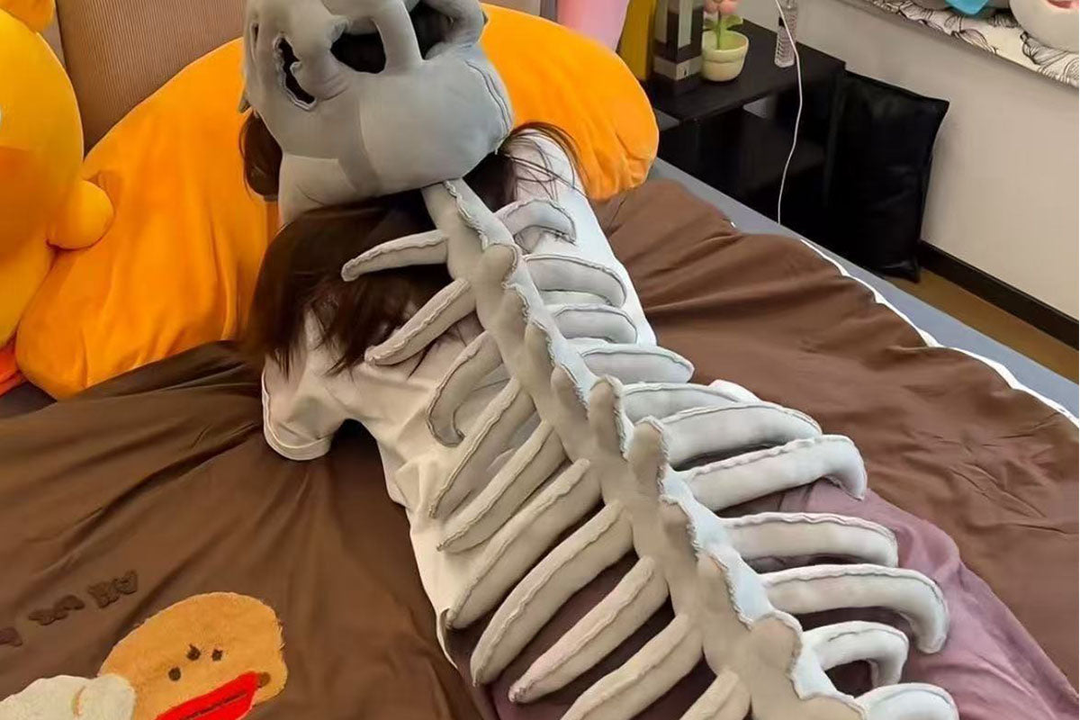 Funny Dinosaur Skeleton Headwear Novelty Costume Prop