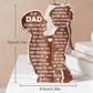 Father Day Acrylic Standing Sign Desk Decoration Plaque