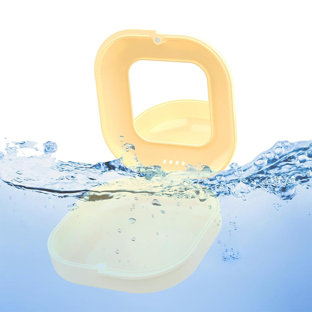 Retainer Case with Mirror and Retainer Removal Tool Mouth Guard Storage Box