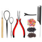 120cm 18-Color Hair Tinsel Kit Heat-Resistant Colored Hair Glitter for Girls