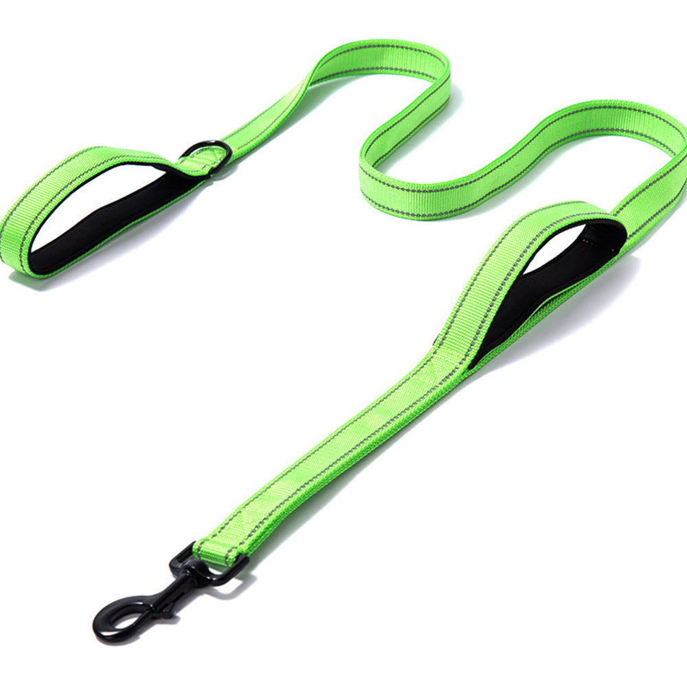 Reflective Dog Training Lesh with Double Handle Lead