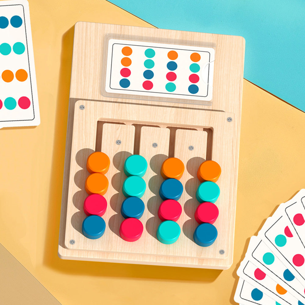 Color Matching Puzzle Toys Montessori Brain Teasers Board Game For Little Ones