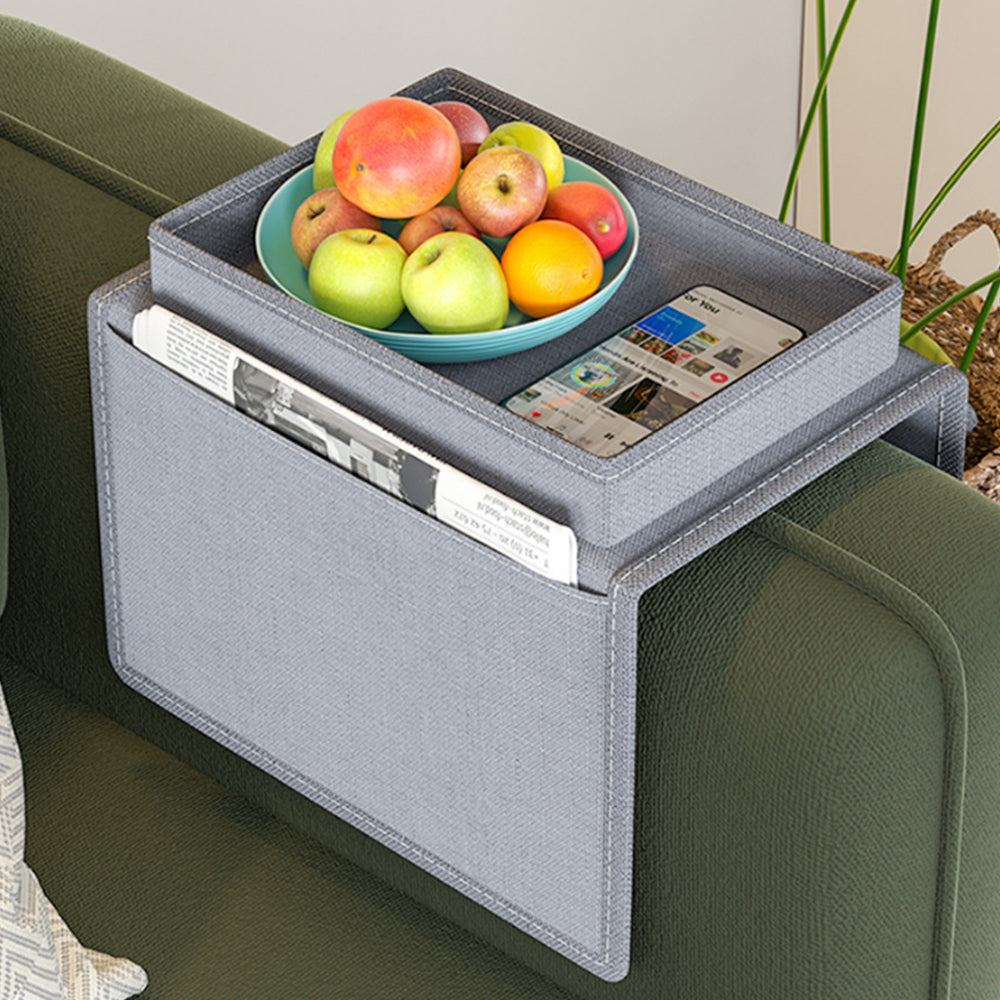 Couch Storage Bag Sofa Armrest Organizer Storage With 4 Pockets