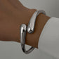 3Pcs Women Chunky Gold Bangle Bracelets Wide Wrist Cuff Stackable Fashion Jewelry Gift