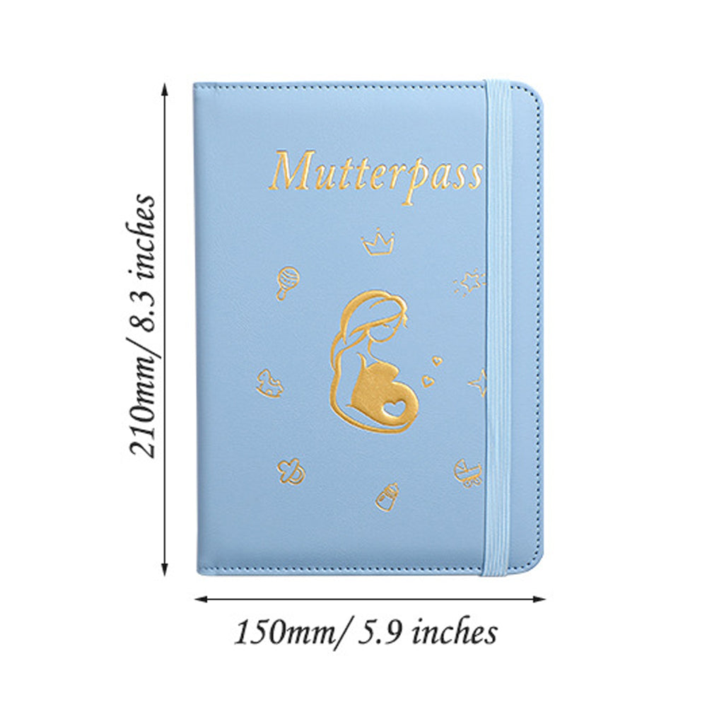 Pregnancy Daily Journal PU Cover Card Holder