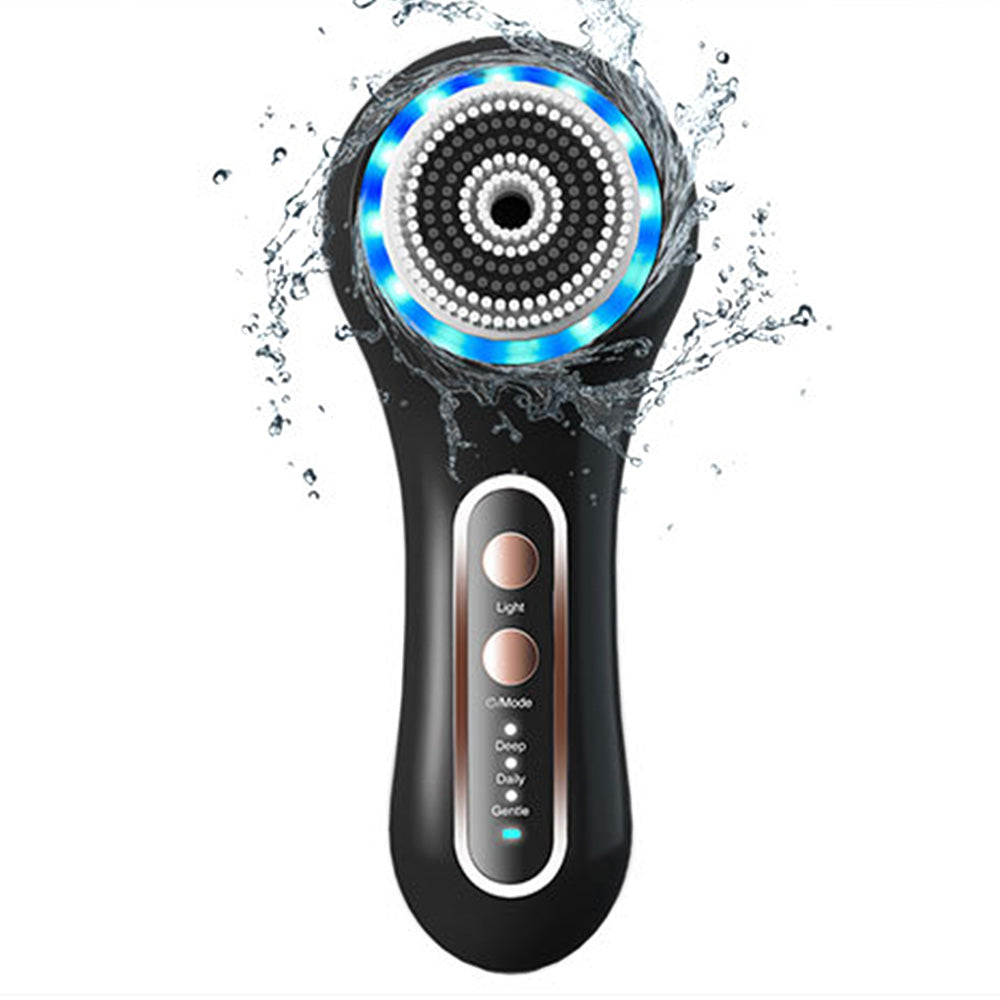 Face Scrubber Exfoliator Rechargeable Facial Cleansing Brush Rotating Cleanser for Exfoliating