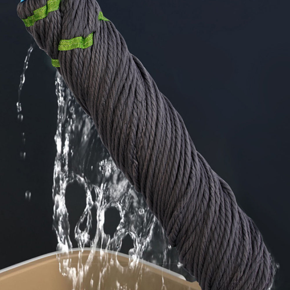 Detachable Pole Fibre Self Wringing Mop with a Replacement Head
