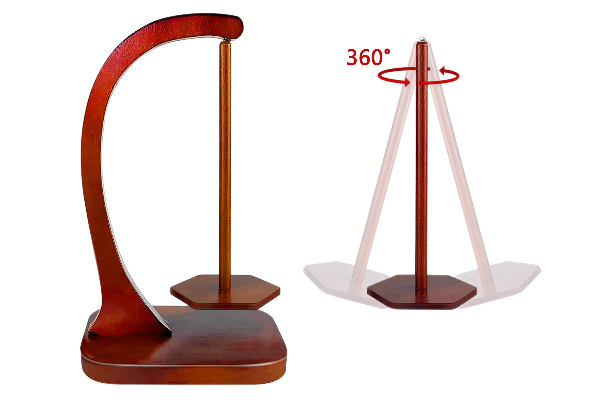 Yarn Holder for Crocheting and Knitting Wooden Yarn Spinner