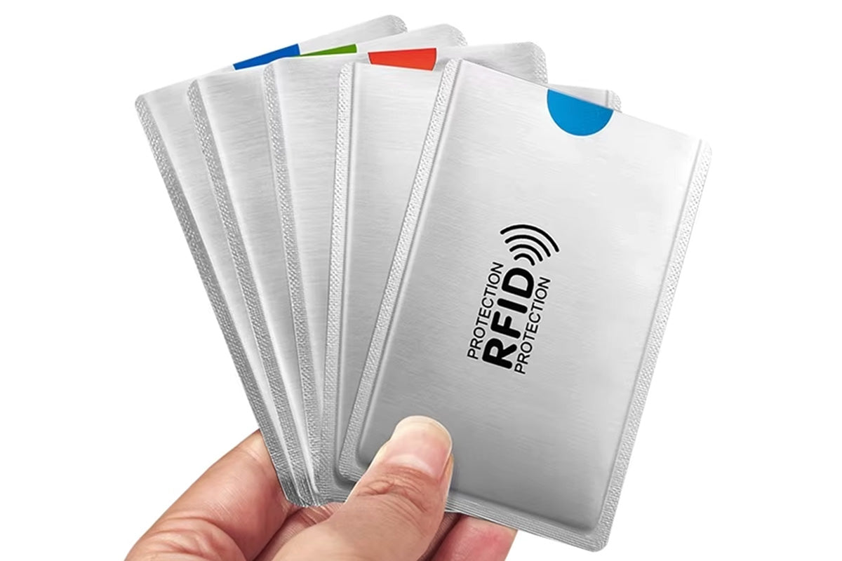 30 PCS Slim RFID Blocking Card Sleeves Credit ID Protector Wallet Shield