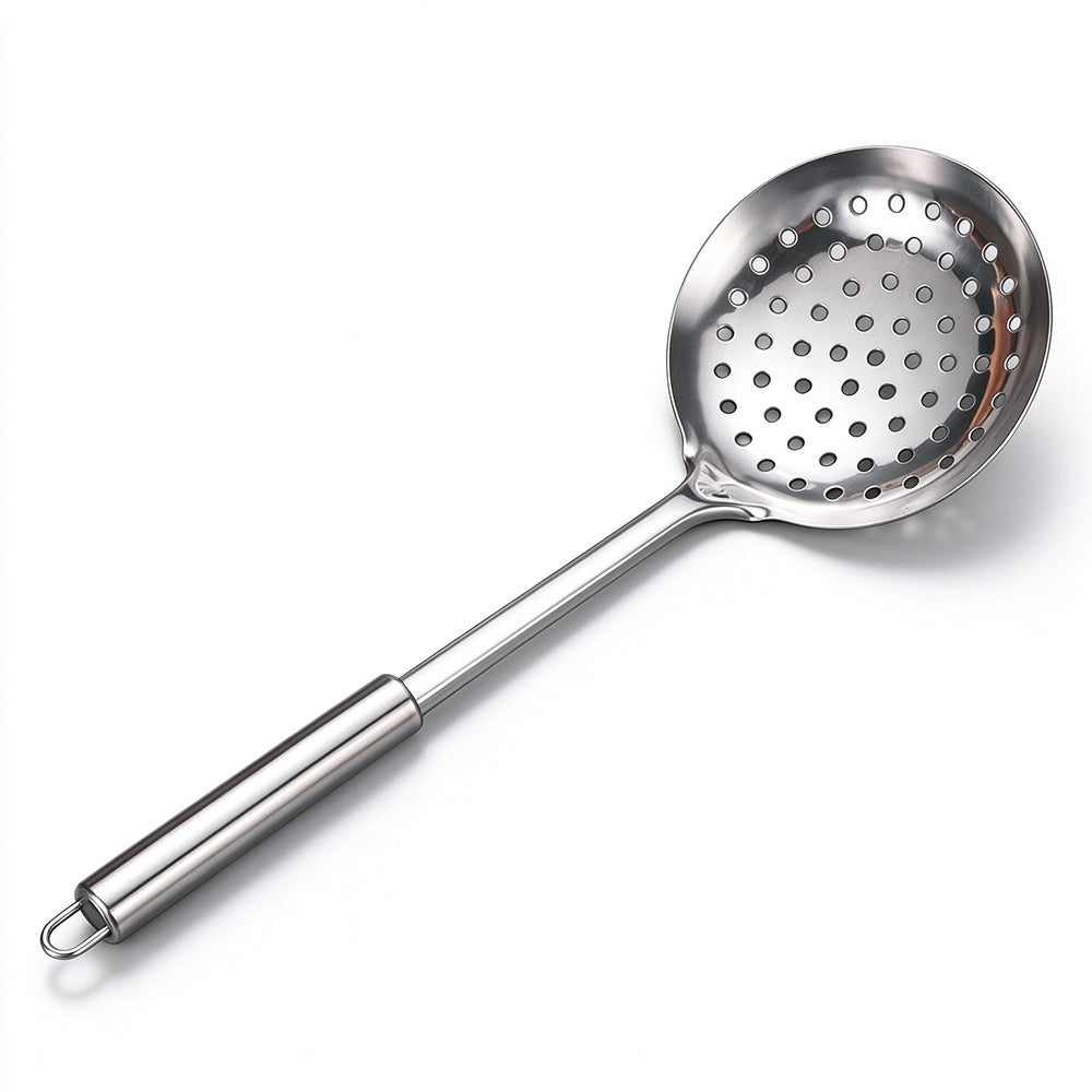 7 Piece Stainless Steel Kitchen Utensil Set with Hanging Rack