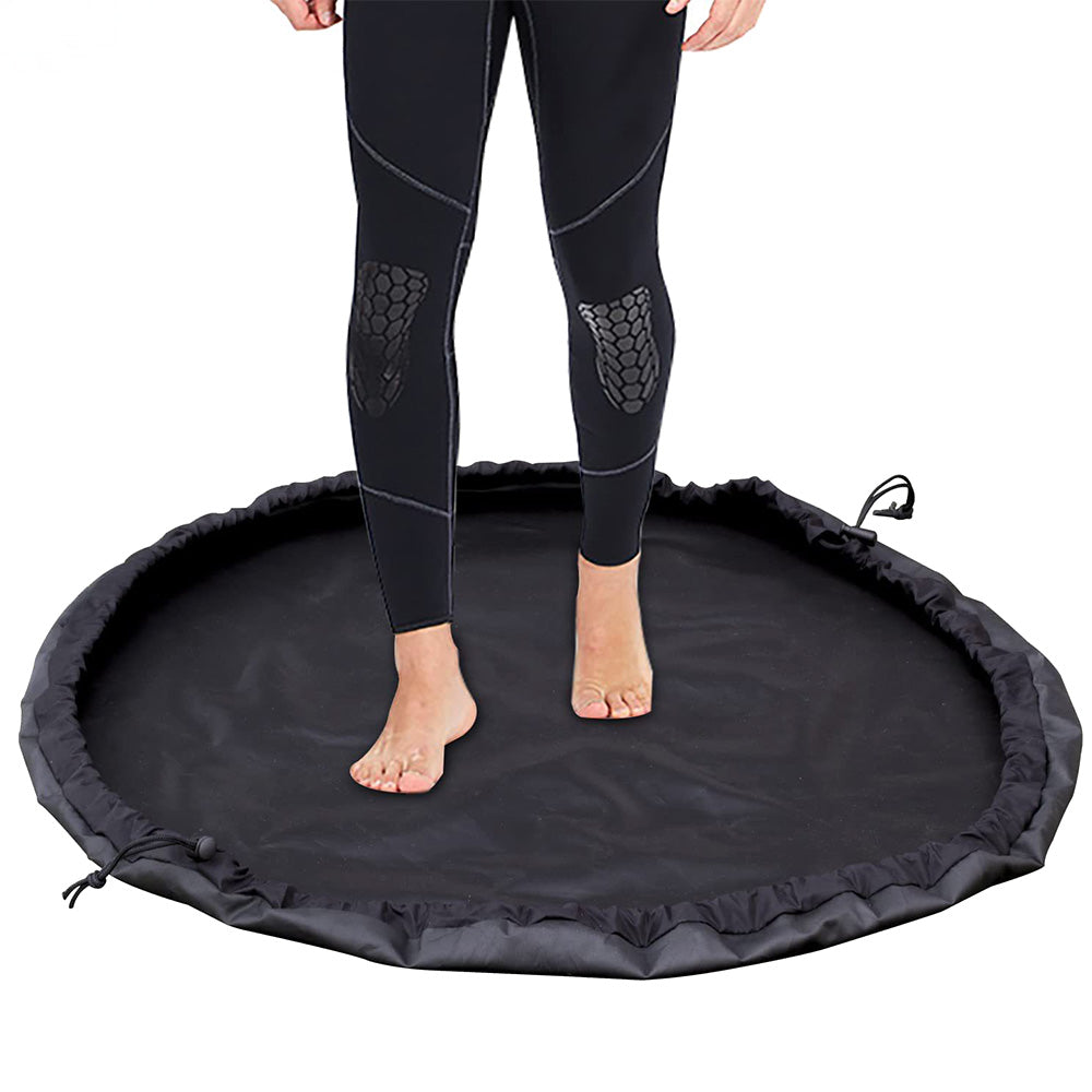 Surfing Wetsuit Changing Mat Pool Pad Carry Dry Bag with Drawstring