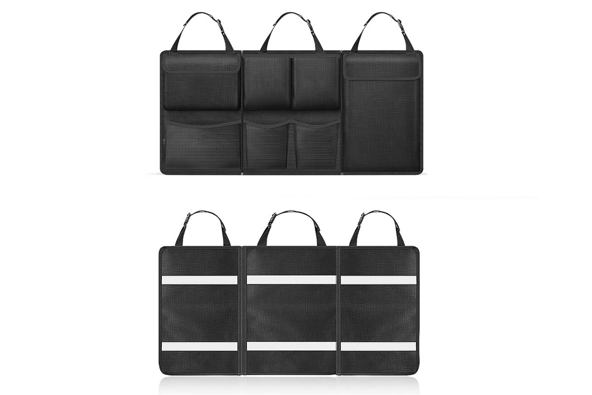 Car Trunk Organizer Large Capacity Backseat Trunk Organizer With Zippers Car Accessories
